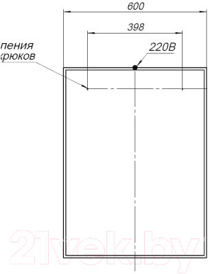 Комплект мебели для ванной Aquanet Lino 60 / 302532