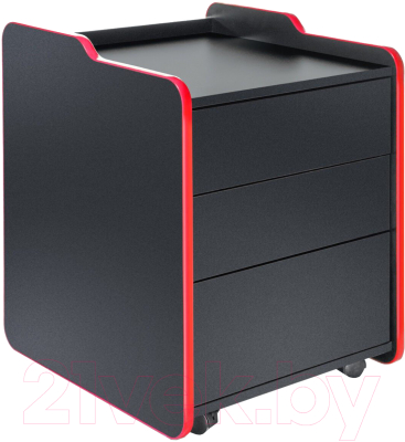 Тумба Vmmgame Case 50 Black Red / CS-2BKRD - фото
