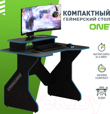 Геймерский стол Vmmgame One Dark 100 Blue / TL-1-BKBE