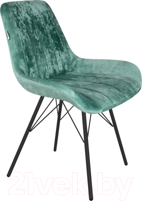 Стул Sheffilton SHT-ST37/S37 (зеленый чай/черный муар) - фото