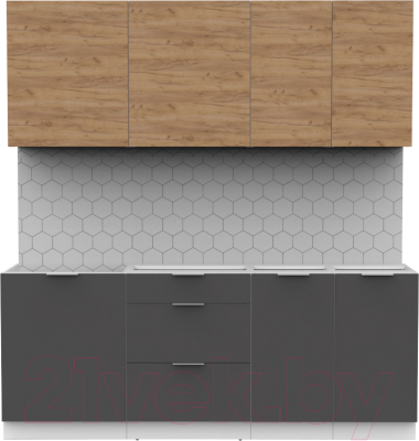 Готовая кухня Интермебель Микс Топ-5 2.0м без столешницы - фото