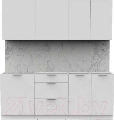 Готовая кухня Интермебель Микс Топ-5 2.0м без столешницы - фото