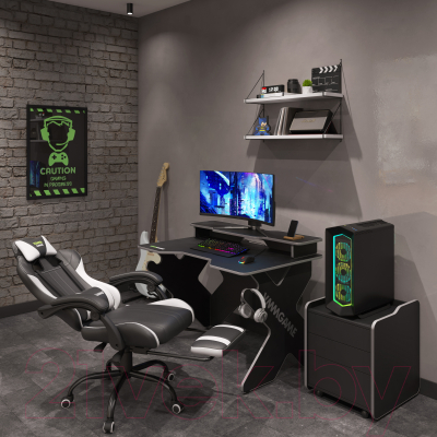 Кресло геймерское Vmmgame Throne / OT-B31W (сахарно-белый)