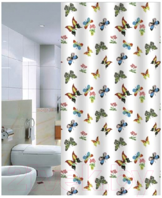 Шторка-занавеска для ванны Primanova Butterflies DR-50021