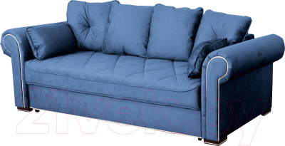 Диван Мебельград Цезарь Стандарт (лана синий) - фото