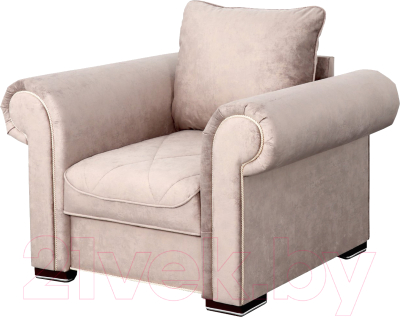 Кресло мягкое Мебельград Цезарь Стандарт (лана капучино) - фото