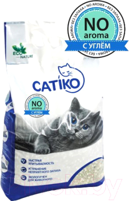 Наполнитель для туалета Catiko комкующийся 3.9кг/5.5л - фото