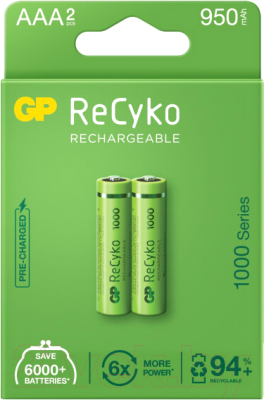 Комплект аккумуляторов GP Batteries 100AAAHCE-2EB2 - фото