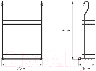 Полка для специй на рейлинг Lemax MX-426