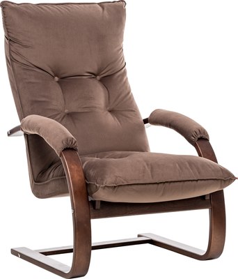 Кресло мягкое Импэкс Leset Монако (орех текстура/V 23) - фото