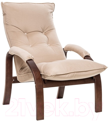 Кресло мягкое Импэкс Левада (орех текстура/V 18) - фото