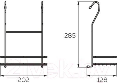 Полка для специй на рейлинг Lemax MX-067