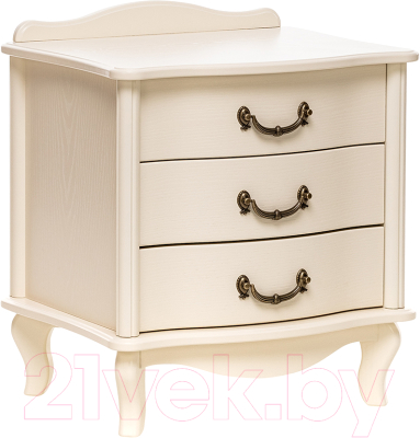 Прикроватная тумба Импэкс Джульетта 3 ящика (дуб шампань)