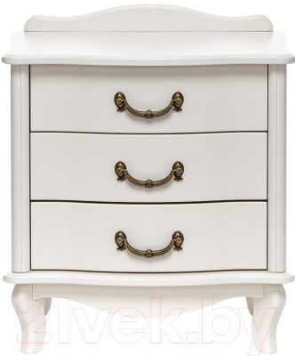 Прикроватная тумба Импэкс Джульетта 3 ящика (молочный дуб) - фото