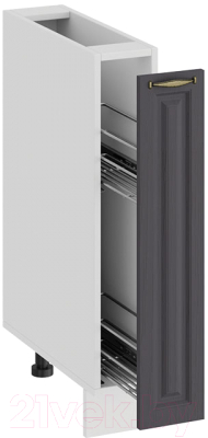 Шкаф карго ТриЯ Лина 1Н15К (белый/графит)