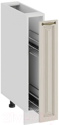 Шкаф карго ТриЯ Лина 1Н15К (белый/крем)