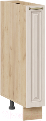 Шкаф карго ТриЯ Лина 1Н15К (дуб крафт золотой/крем) - фото