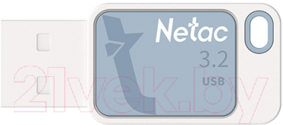 Usb flash накопитель Netac UA31 USB3.2 FlashDrive 64GB (NT03UA31N-064G-32BL) - фото