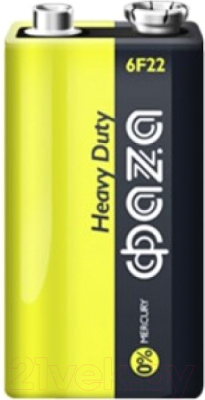 Батарейка Фаза Heavy Duty Shrink-1 6F22 9В / 5002265 - фото