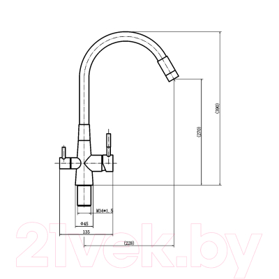 Смеситель Fashun A54029-7