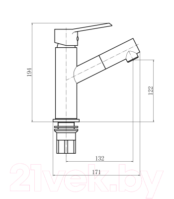Смеситель Plstart PL4009-7