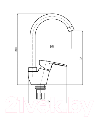 Смеситель Plstart PL4105-17 (графит)