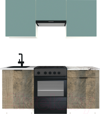 Готовая кухня ВерсоМебель Эко-1 1.7 - фото