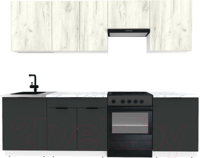 Готовая кухня ВерсоМебель Эко-1 2.5 - фото