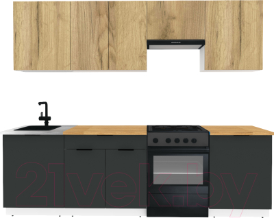 Готовая кухня ВерсоМебель Эко-1 2.5 - фото