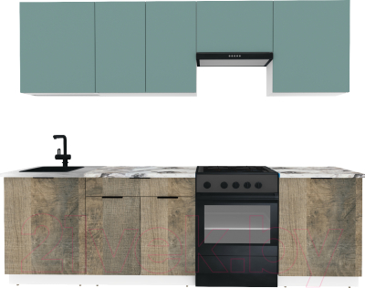 Готовая кухня ВерсоМебель Эко-1 2.5 - фото