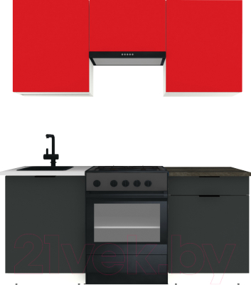 Готовая кухня ВерсоМебель Эко-1 1.7 - фото