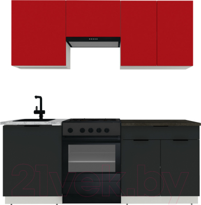 Готовая кухня ВерсоМебель Эко-1 1.9 - фото