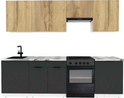 Готовая кухня ВерсоМебель Эко-1 2.5 - фото