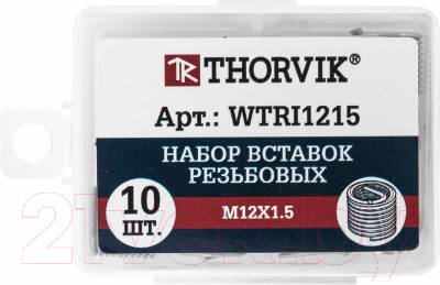 Набор резьбовых вставок Thorvik M12x1.5 WTRI1215 - фото
