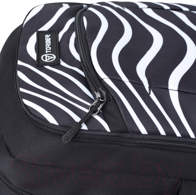 Школьный рюкзак Torber Class X Зебра / T9355-22-ZEB (черный/белый)