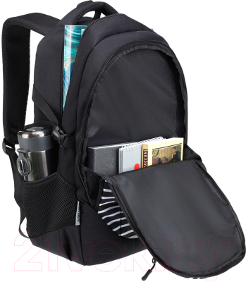 Школьный рюкзак Torber Class X Зебра / T9355-22-ZEB (черный/белый)