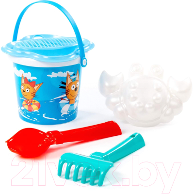 Набор игрушек для песочницы Полесье Три кота и море приключений №1 / 91901 - фото