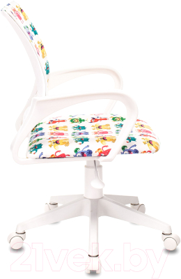 Кресло детское Бюрократ Burokids 1W / 1687096 (белый/пластик белый)