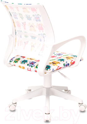 Кресло детское Бюрократ Burokids 1W / 1687096 (белый/пластик белый)