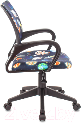 Кресло детское Бюрократ Burokids 1 / 1687099 (черный космонавт/пластик)