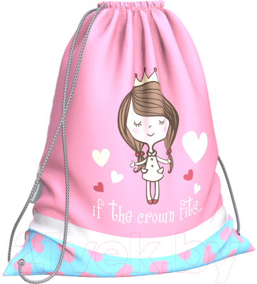 Мешок для обуви Erich Krause Pastel Princess / 56741 - фото