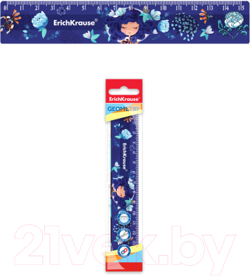 Линейка Erich Krause Bluecurl / 55476