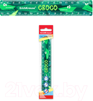 Линейка Erich Krause Real Croco / 55472
