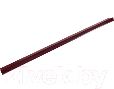 Планка торцевая Технониколь Для гибкой черепицы 15x65x25x100x2000мм RAL 3005