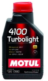 Моторное масло Motul 4100 Turbolight 10W40 / 108644 - фото