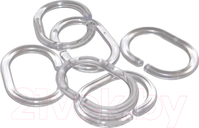 Кольца для шторки FORA K12 прозрачные - фото