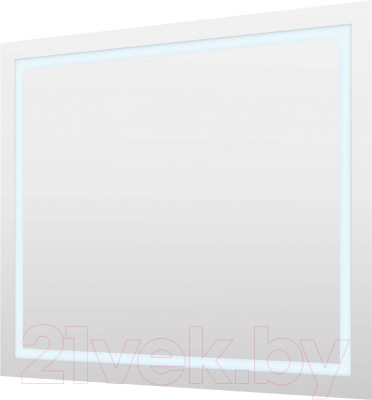 Зеркало Пекам Astra 1 100x80 / astra1-100x80dcl (с подсветкой, сенсором на взмах руки и часами) - фото