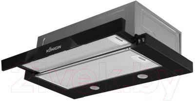 Вытяжка телескопическая Konigin Rebus Black 60 (черный) - фото