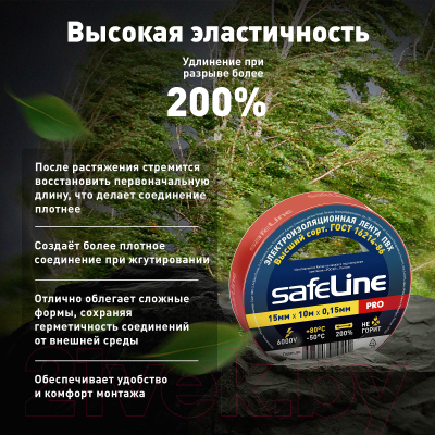 Набор изолент Safeline 15ммx10м 9357