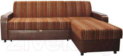 Диван угловой Домовой Норманн 4УС (Milano 7412/Pepper Carlos Brown)